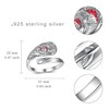 Peireara Mushroom Thumb Rings 925 Sterling Silver Spoon Rings Adjustable