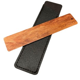 Bookmark, Wood, Chip, Wood, High Visibility, Rare Wood, Solid Wood, Artisan, Handmade, Materials, Leather Case, Wooden Bookmark, Bookmark (Kanash)