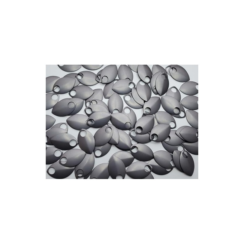 Chainmail Joe Premium Anodized Aluminum Scales (Large (100ct), Stormy Gray)