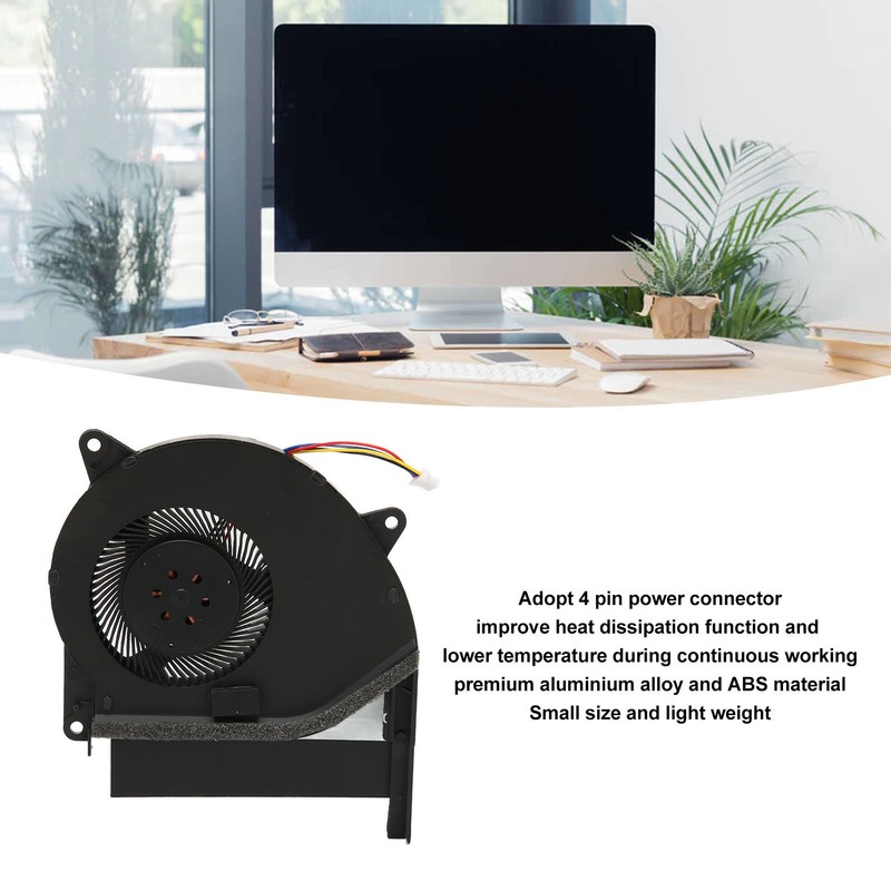 Laptop Cooling Fan Aluminum Alloy ABS Light Weight Easy Mounting