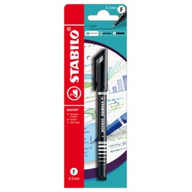 Fineliner with Cushioned F-Tip - STABILO SENSOR fine - Pack of 1 - Black