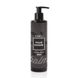 Italwax After-Wax Balm Pour Homme - Lozione lenitiva per uomini dopo la cera, idrata, rallenta la crescita dei capelli, 250 ml, per viso, barba e corpo