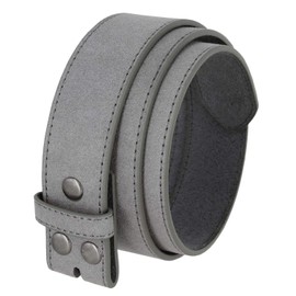 Casual Suede Leather Belt Strap for Men 1 1/2" Wide (Gray, 32)