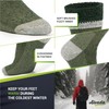 Alvada Warm Thermal Wool Socks for Winter Moisture Wicking and