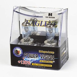 Eagleye Power Vision H4 12V 60/55W Halogen Headlight bulbs (Pack of 2)