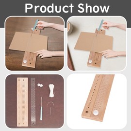 1 Set Convenient Hand Book Binding Tools - Bookbinding Kit - Book Binding Cradle - Bookbinding Supplies Straight Curved Needle Tools Book Binding Starter Tools Beginners