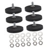 ULTECHNOVO Heavy Duty Magnetic Mount Holder Threads Rubber Coated Magnets