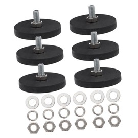 ULTECHNOVO Heavy Duty Magnetic Mount Holder Threads Rubber Coated Magnets for Car Camera Mounts