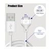 2Pack Magnetic USB DC Charger Cable Replacement Charging Cord 2.6Ft