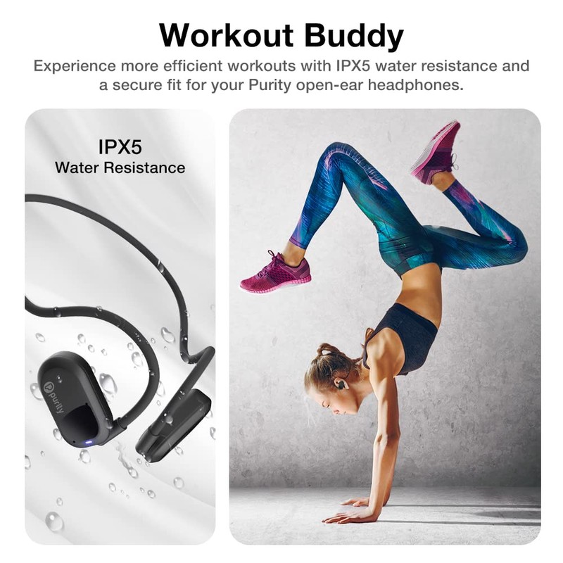 Purity Air Open Ear Headphones - True Air Conduction Wireless