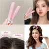 4Pcs Pink Hair Rollers with Clip for Volumizing Bangs Curls,