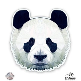 GT Graphics Panda Face - 12" Vinyl Sticker Waterproof Decal