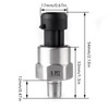 Pressure Transducer Sender Sensor with Connector, Stainless Steel 1/8”-27 NPT