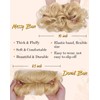 HSLHDI 2PCS Messy Bun Hair Piece-Large Wavy Curly & Donut