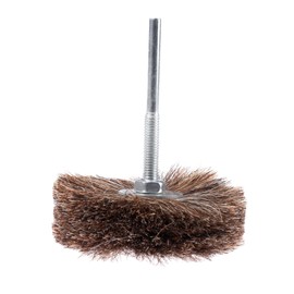 Mtsooning Horsehair Polishing Wheel, 3.35 inch Abrasive Buffing Wheel, Polisher Brush with 0.24 inch Shank Drill Hole for Rotary Tools to Wood Carving Furniture Jewelry Polishing
