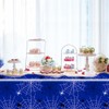 YTHKJS 2Pcs Blue Spiderweb Party Tablecloth|70.8 x 42.5 Inch| Spiderweb