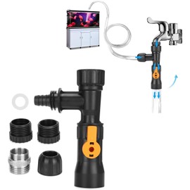 CYTGOUPER Fish Tank Water Changer, Aquarium Hose Water Changer with 3 Tab Connecter, Water Changer for Fish Tank Water Exchange Cleaning