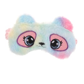Outanaya Soft Plush Cute Animal Sleep Mask for Teens and Women Light Blocking Tie Dye Eye Cover for Nap Travel Home Use Comfortable Blindfold for All Ages