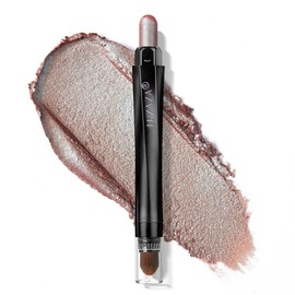 LUXAZA Cream Eyeshadow Stick with Blending Brush, Hypoallergenic Eye Shadow Makeup, Pro Waterproof & Long Lasting Eye Brightener, Eyeshadow Pencil Crayon Shimmer