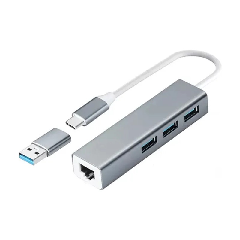 Adaptador Usb Ethernet C 3.0 A Rj45 Red Lan 4