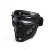 Wokyo Skull Riding Goggles Glasses, Detachable Adjustable Motorcycle Goggle Face
