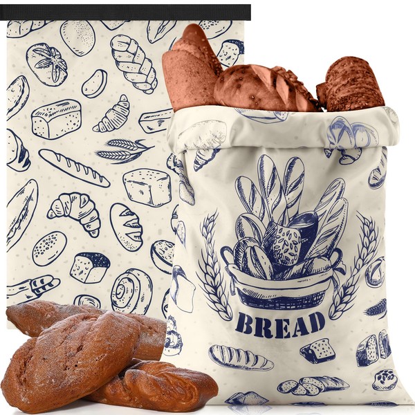 Wowangce 2 Pcs Bread Bags for Homemade Bread Maker Gift