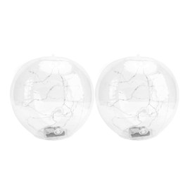 Solar Floating Pool Lights, 13.78in Inflatable Light Up Balls, Swimming Pool Party Decoration, for Garden, Paito (Color)