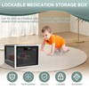Lockable Storage Box, Medication Lock Box, Lock Boxes for Personal