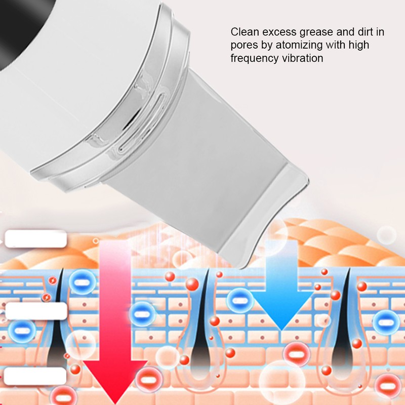 Face Skin Scrubber Vibration Face Peeling Machine Ultrasonic Exfoliating Skin‑Care