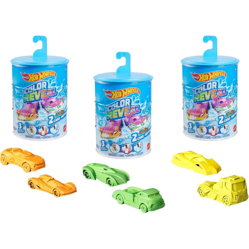 Hot Wheels Color Reveal 2 Pack of Vehicles with Surprise