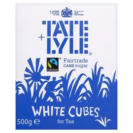 Tate & Lyle Fairtrade White Sugar Cubes (500g) - Pack of 2