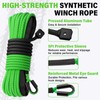 HOKINETY Synthetic Winch Rope Kit - 1/4" x 50' 10000