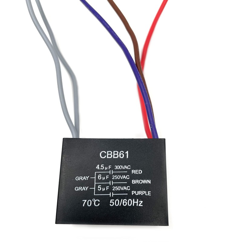New CEILING FAN CAPACITOR CBB61 4.5uf + 6uf + 5uf