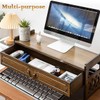 LINRUI Altar Table with Storage, Small Meditation Table, Natural Bamboo