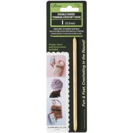 Clover Double-Ended Tunisian Crochet Hook (I/5.5 mm), 5.5