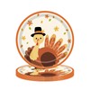 24 Pcs Thanksgiving Turkey Paper Plates Fall Theme Party Dessert