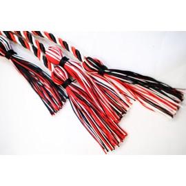 UIALECG - Cuerdas de honor de doble graduación, color negro, blanco y rojo, 68 pulgadas de largo
