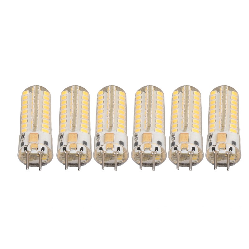 6Pcs GY6.35 LED Bulb 7W AC DC12V 700lm 72 LEDs