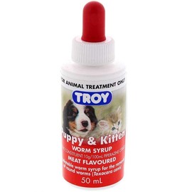 Troy Puppy & Kitten Worm Syrup 50ml