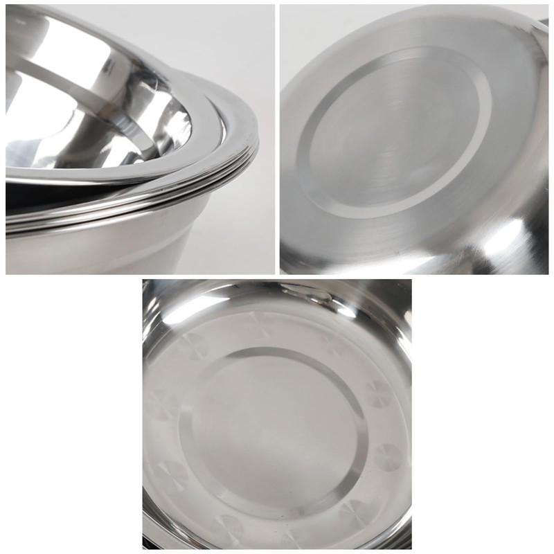 Xyskin Set of 4 Stainless Steel Mixing Bowl Set, Metal