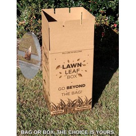 The Lawn Leaf Box - 5 PCS Heavy Duty Outdoor Storage Box with Handle - Replaces Lawn Bags, Leaf Bags, & Yard Waste Bags, Solution to Leaf Paper & Plastic Bags, 30 Gallon - 41 Gallon Max - 37"x16"x16"