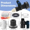 Tujoe 4 Set Rain Barrel Kit Barrel Spigot Kit 3/4