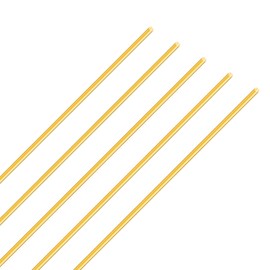 iMeistek Brass Rod 2mm Diameter,250mm Length Metal Solid Round Brass Rod for RC Models DIY Crafts (5PCS)