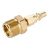 Propane Brass Adapter Quick Connect Fitting 1/4" Disconnect plug kit