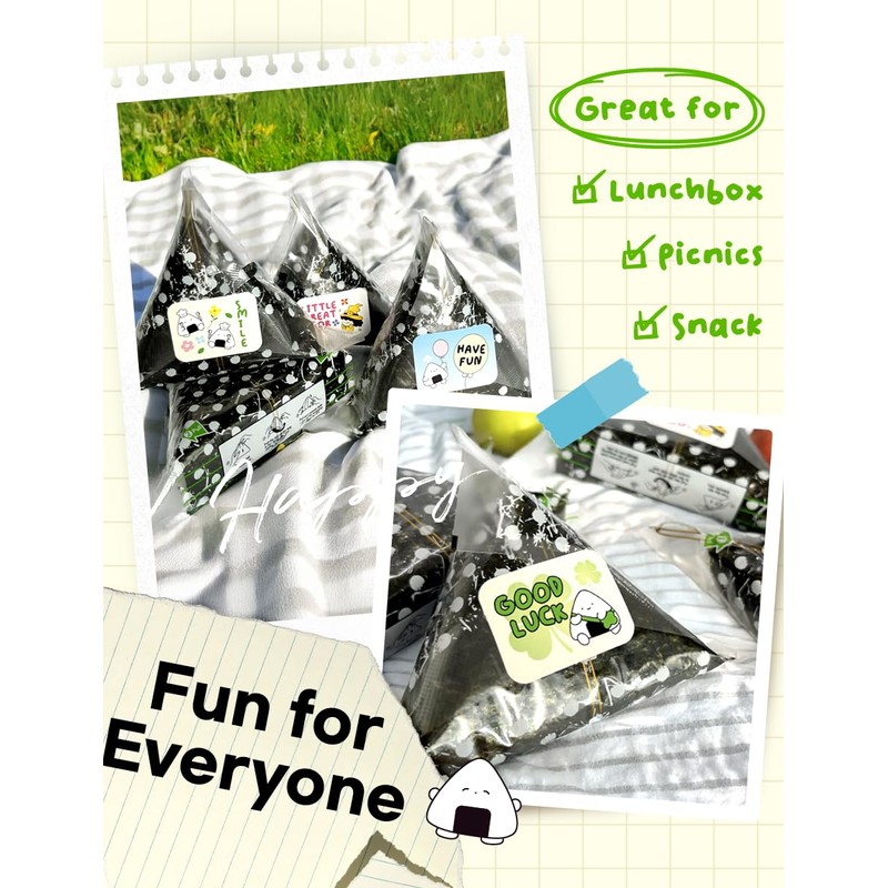 [50 sheets] Nice witch's Seaweed Wrappers for Triangle Rice Ball