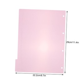 Angoily 10pcs Multicolor Binder Dividers Labels Insertable Index Tabs for Organizing Office Documents Premium Paper Material for Use