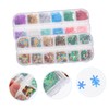 ABOOFAN Snowflake Nail Art Stickers Decorative Sequins Slices for Manicure