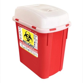 Sablon 2 Pack Contenedor para Residuos Punzo Cortantes RPBI 4L Rojo