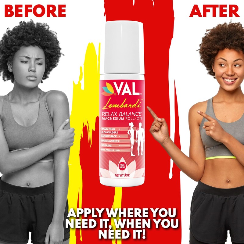 VAL Lombardi Magnesium Roll-On 3oz | Zechstein Magnesium + Arnica