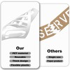 6pcs EV CHARGING ONLY Pavement Stencil, 4 inches Electric Vehicle